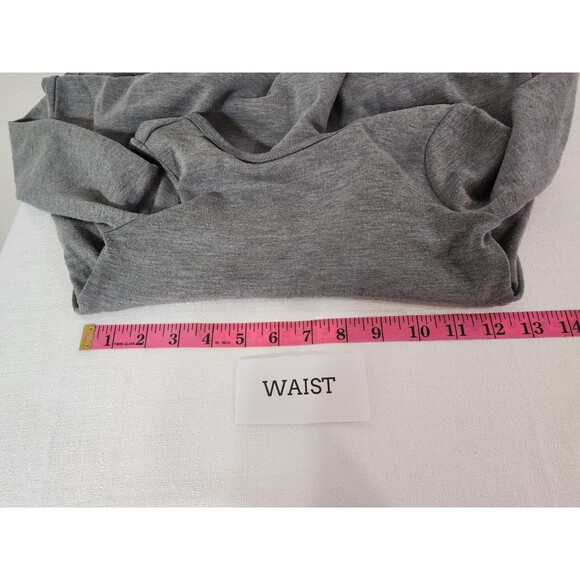 CAT & JACK GIRLS 5T GREY LONG SLEEVE DRESS DRAPEY SOFT COZY NUETRAL PLAIN KIDS - Picture 11 of 12